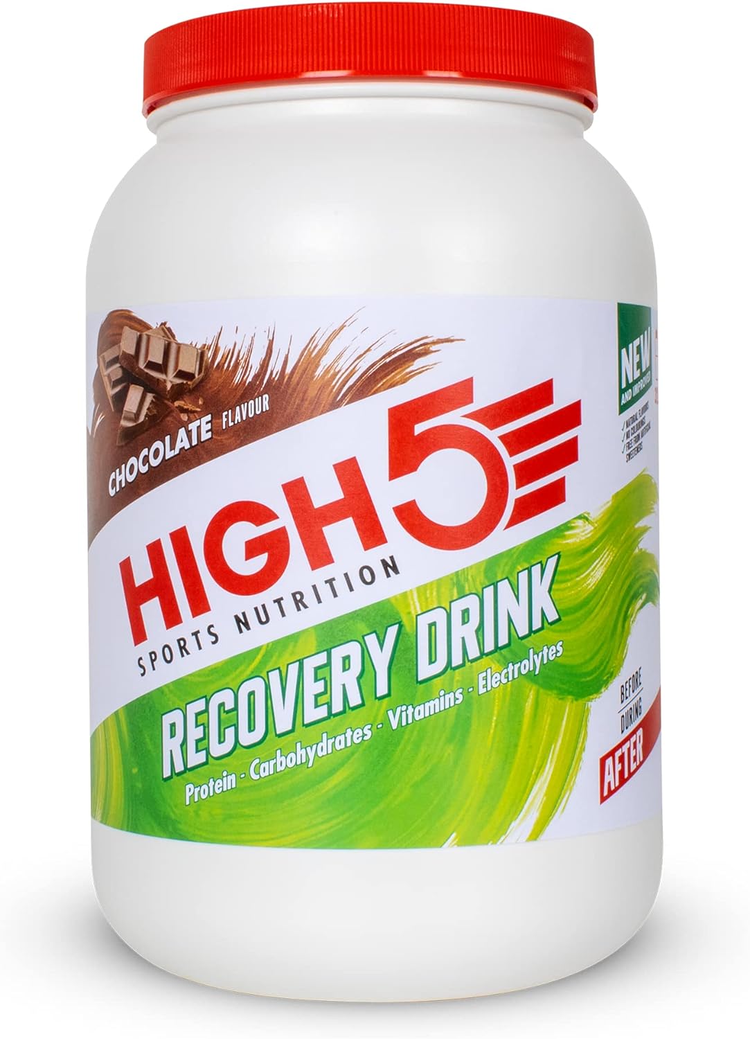 HIGH5 Recovery Drink | Whey Protein Isolate | Promotes Recovery | (Chocolate, 1.6kg)