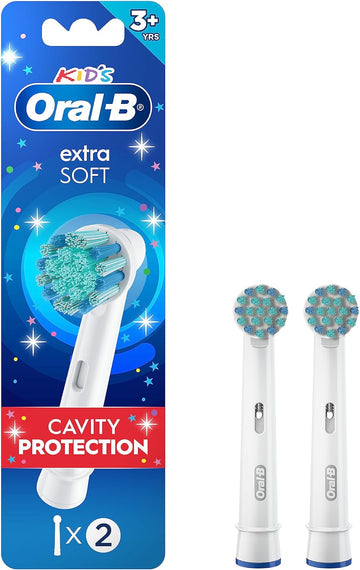 Oral-B Kids Extra Soft Replacement Brush Heads, 2 Count, Cavity Protection