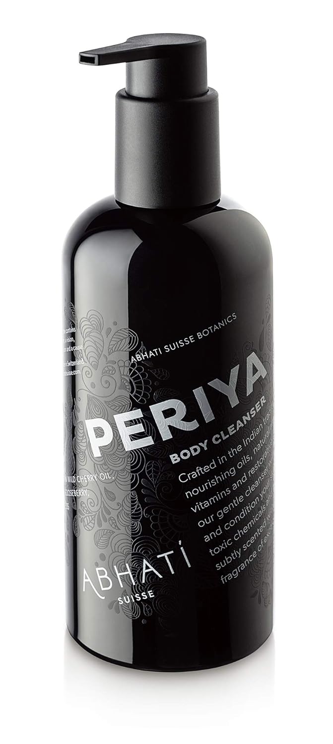 Abhati Suisse | Periya Body Cleanser | Naturally Foaming Botanical Formula | Nourishing Oils | Natural Antioxidants | Made In Switzerland | 300 Ml