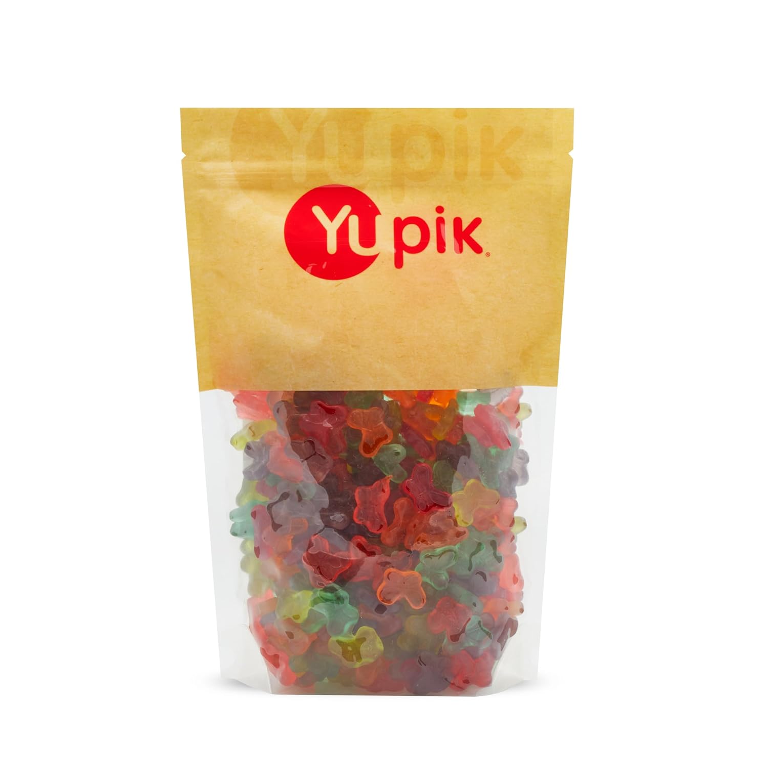 Yupik Mini Butterflies Gummies, 2.2 Lb, Made In The United States, Halloween & Easter Treats, Assorted Mix