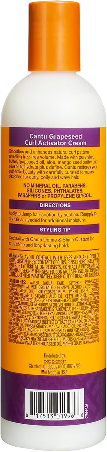 Cantu Grapeseed Curl Activator Cream 355Ml