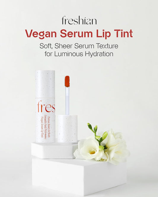 Vegan Serum Lip Tint (02 Garden, 0.21Oz) - Long-Lasting Moisturizing Formula, Lightweight Lip Stain. Korean Makeup Skin Care. Luminous, Hydrated Lips