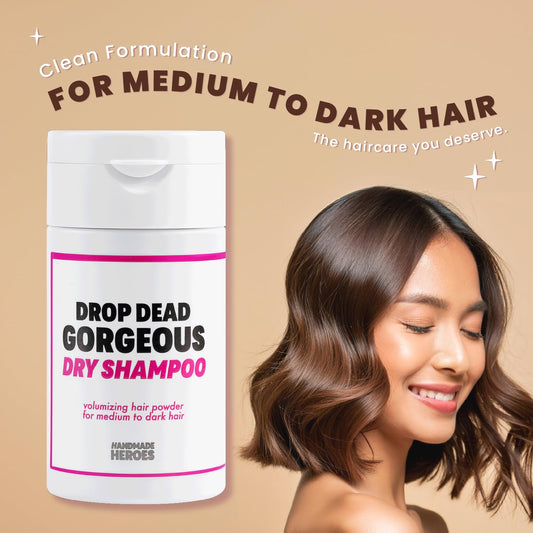 Handmade Heroes Non Aerosol Dry Shampoo Volume Powder 1.8Oz, 100% Natural & Vegan For Light And Blonde Hair (2 Pc Set)