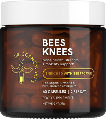 Dr Sosnowski'S Bees Knees Bone Health Supplements | Ultimate Health & Support Formula With Inflammation Relief, Vegetable Capsules, 60Ct