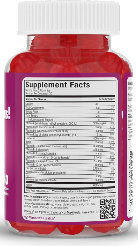 Organic Prenatal Gummies For Women - The Sweet Way To Nurture Your Tomorrow - Kosher Cherry Flavored Pre Natal Gummy - Prenatal Vitamins For Women With Folic Acid And Iron For Fetal Development, 60