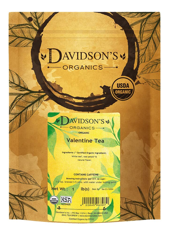 Davidson'S Organics, Valentine Tea, Loose Leaf Tea, 16-Ounce Bag