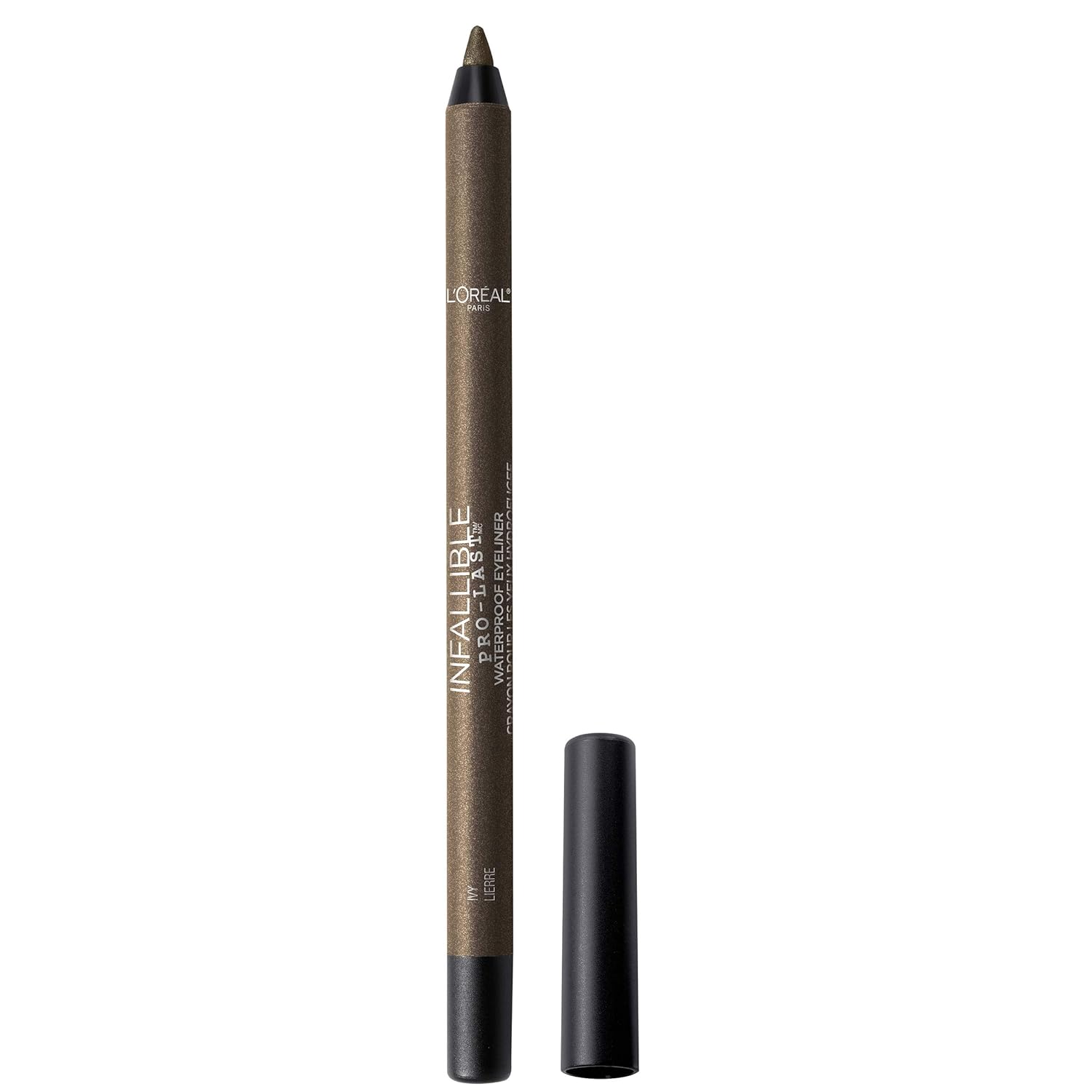 L'Oreal Paris Makeup Infallible Pro-Last Pencil Eyeliner, Waterproof And Smudge-Resistant, Glides On Easily To Create Any Look, Ivy, 0.042 Oz