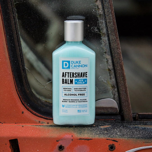 Duke Cannon Supply Co. Ice Cold Cooling Effect After-Shave Balm - Closes Pores And Soothes Skins To Prevent Irritation - Sandalwood, 6 Oz