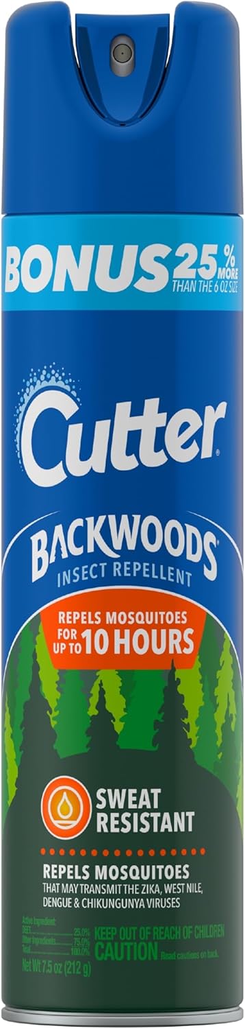 Cutter Insect Repellent, Aerosol, 7.5 Oz, 12 Pack