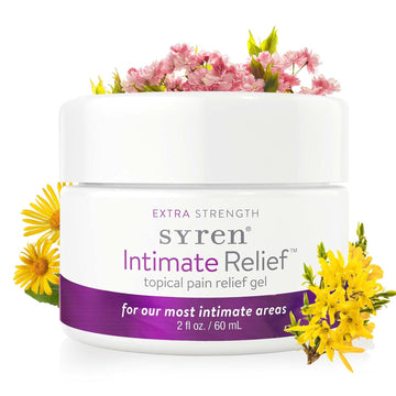 Syren Intimate Relief - Intimate Pain Relieving Gel - Relieves Vulva Pain, Throbbing, Spasms, Vaginal Dryness, Itching, Burning, Redness, Irritation— 2.0 Ouncejar