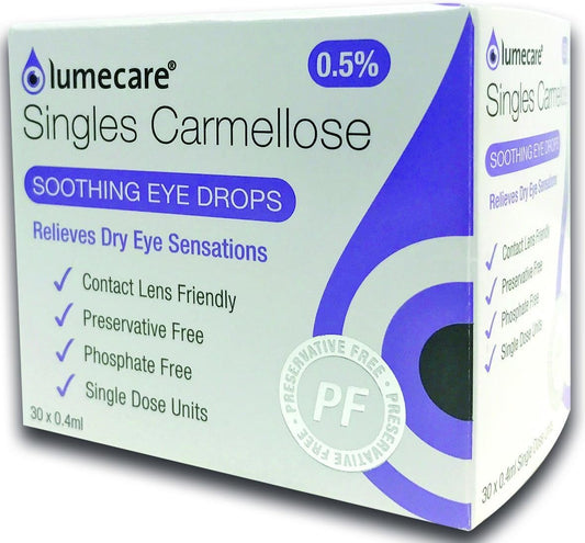Lumecare Singles Carmellose Soothing Eye Drops - Preservative Free