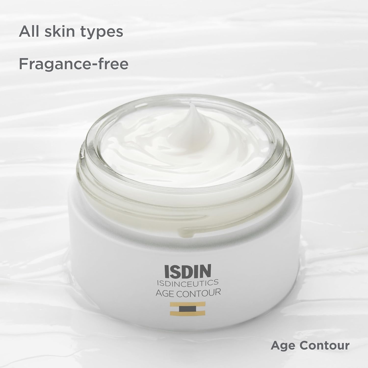 ISDIN Age Contour Face and Neck Anti-Aging Benefits Cream, Moisturizing and Firming Action, Suitable for Sensitive Skin and Non-comedogenic 1.8 Fl Oz : Beauty & Personal Care