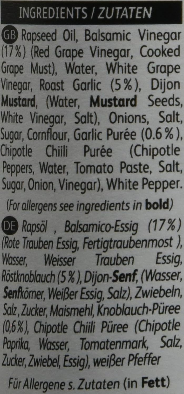 Atkins & Potts Roast Garlic & Balsamic Vinegar Dressing , 245 G