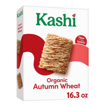 Kashi Cold Breakfast Cereal, Vegan Protein, Organic Fiber Cereal, Autumn Wheat, 16.3oz Box (1 Box)