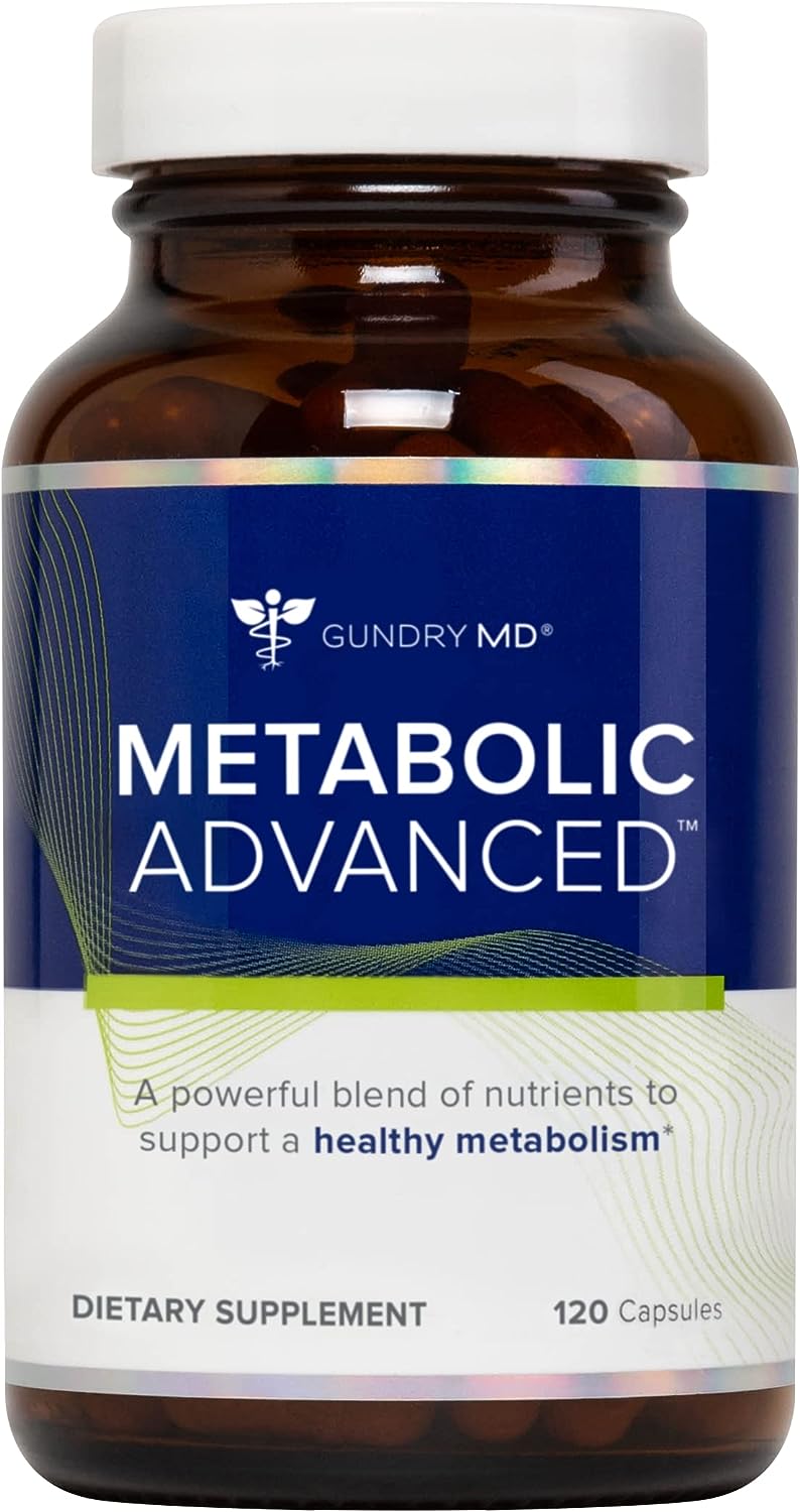 Gundry MD? Metabolic Advanced Nutrient Blend with Berberine to Support Healthy Metabolism, 120 Count