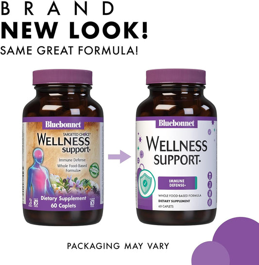 Bluebonnet Nutrition Targeted Choice Wellness Support, Immune Defense Whole Food-Based Formula, Seasonal Support, Soy-Free, Gluten-Free, Kosher, Non-Gmo, Dairy-Free, Vegetarian, 30 Caplets, 15 Serving