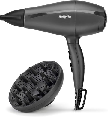 Babyliss Power Light Dry 2000 Hair Dryer, Lightweight Professional Hair Dryer, Made In Italy, Extra-Fast Air Flow