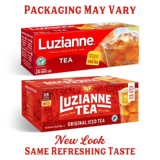 Luzianne Unsweetened Iced Tea Bags, Family Size, 24Ct Box (Pack Of 1)