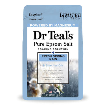 Dr Teal'S Epsom Salt Magnesium Soak, Limited Edition Fresh Spring Rain, 3Lbs