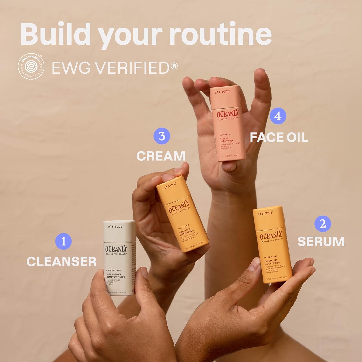 Attitude Oceanly Glow Trio Skincare Box Set, Ewg Verified, Plastic-Free, Plant And Mineral-Based, Vegan, Phyto Glow, Set Of 3 Travel Size Sticks : Beauty & Personal Care