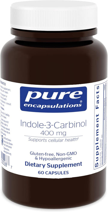 Pure Encapsulations Indole-3-Carbinol 400 Mg | Supports Healthy Breast, And Cervical Cell Function | 60 Capsules