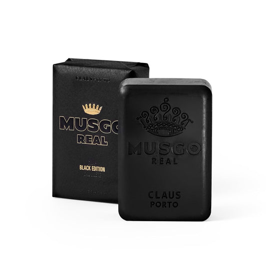 Claus Porto - Black Edition Body Soap For Men + Women | Detoxing, Cleansing, Conditioning | Handcrafted, Aromatic, Rejuvenating (160G | 5.6 Oz) : Beauty & Personal Care