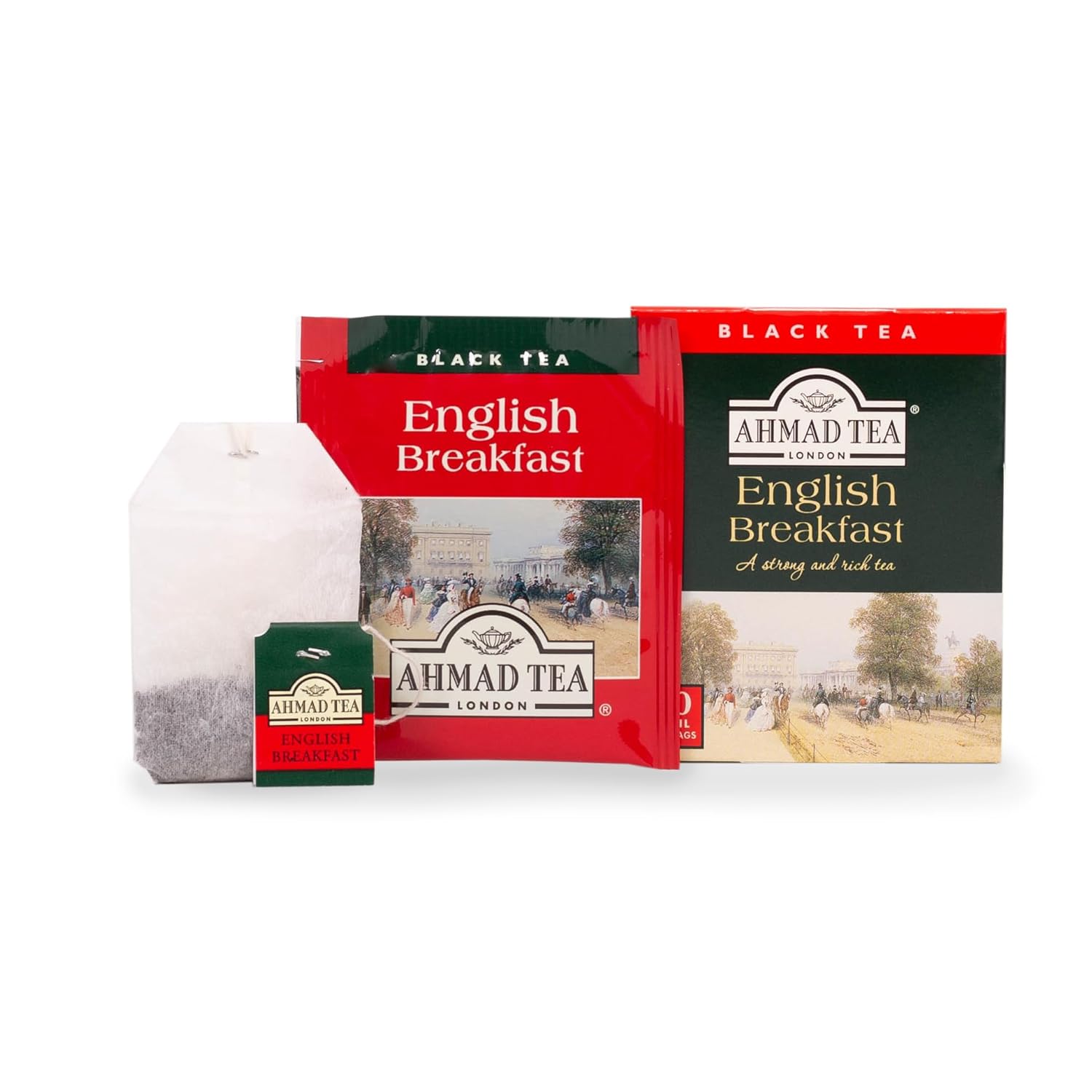 Ahmad Tea Black Tea, English Breakfast Teabags, 20 Ct (Pack Of 6) - Caffeinated & Sugar-Free