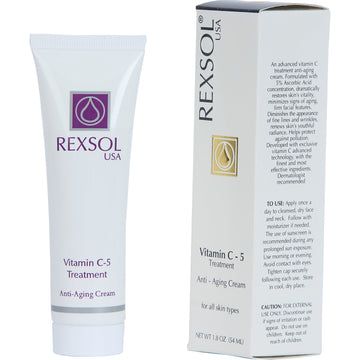 Rexsol 5% Vitamin C Treatment Anti-Aging Cream. (54 Ml / 1.8 Fl Oz)