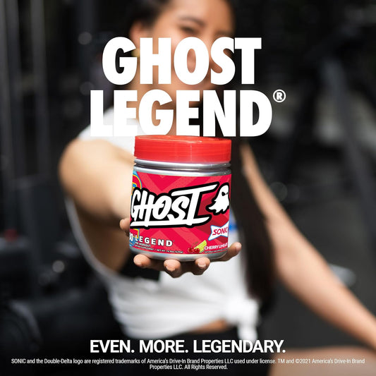 Ghost Legend V3 Pre-Workout Powder, Sonic Cherry Limeade- 30 Servings – Pre-Workout For Men & Women With Caffeine, L-Citrulline, & Beta Alanine For Energy & Focus - Free Of Soy, Sugar & Gluten, Vegan