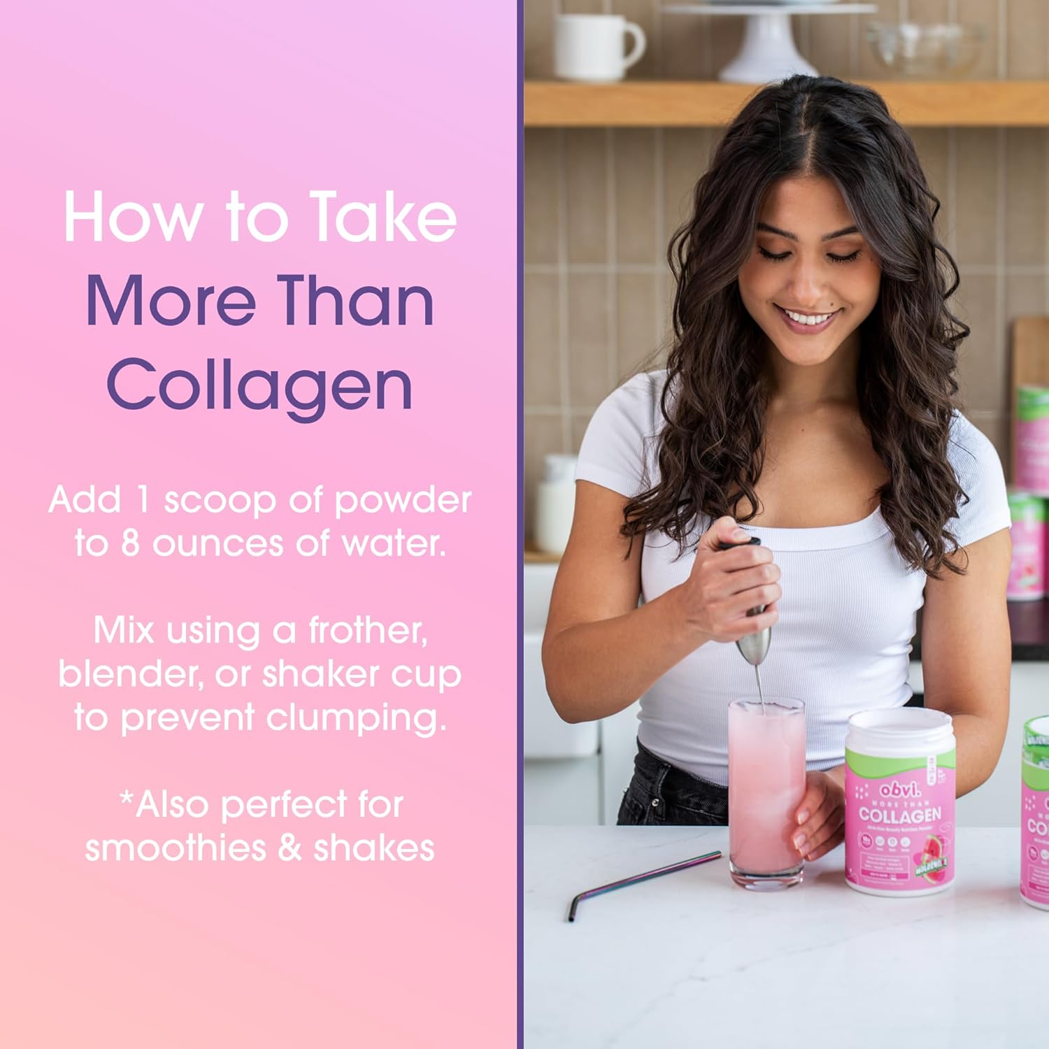 Obvi More Than Collagen Powder | Supports Healthy Hair, Skin, Nails, Joints, Gut | Grass-Fed Multi Collagen Supplement with Hyaluronic Acid, Biotin, Keratin | Cocoa Cereal, 30 Servings : Health & Household