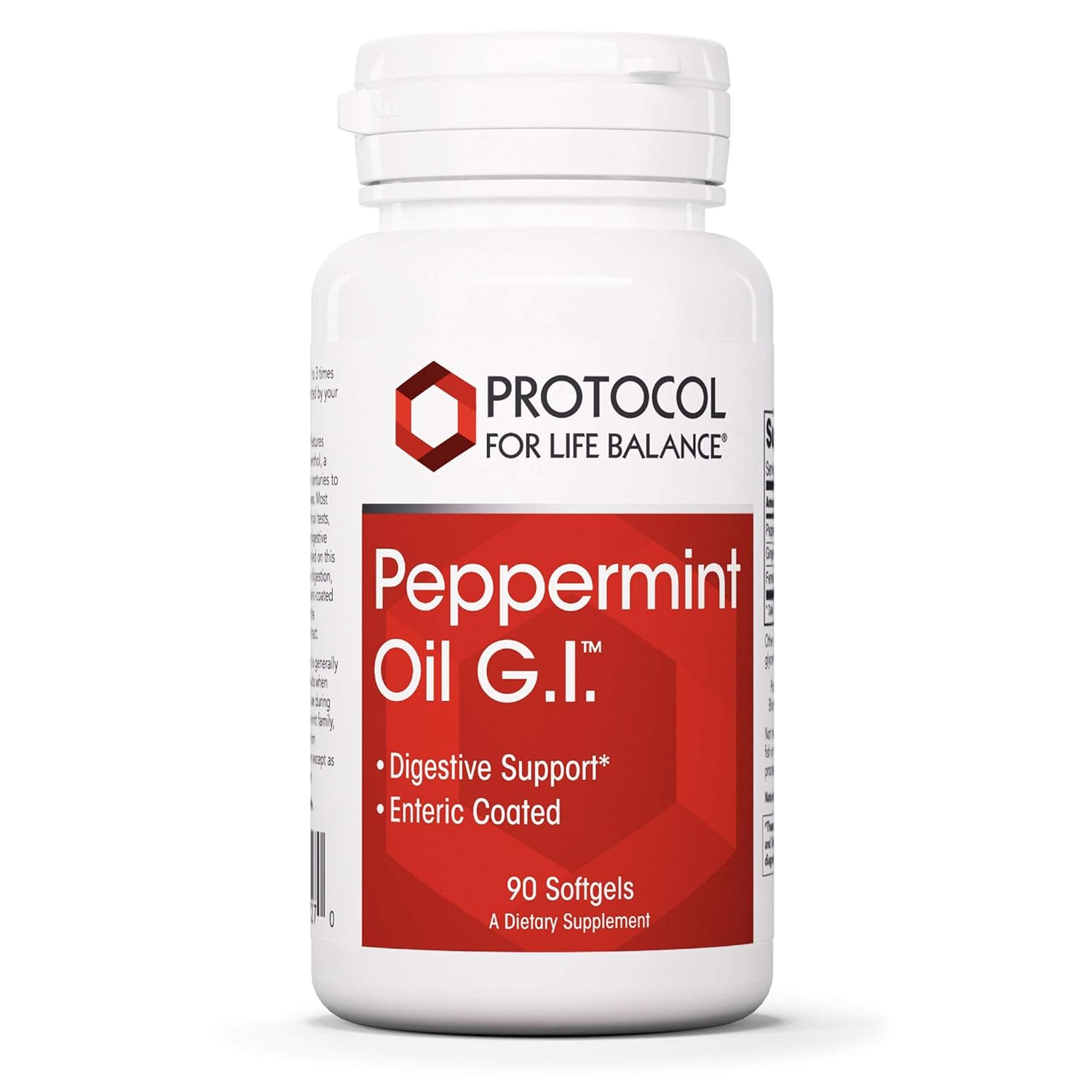 Protocol Peppermint Oil G.I. - Digestive Support with Ginger and Fennel oils - 90 Softgels