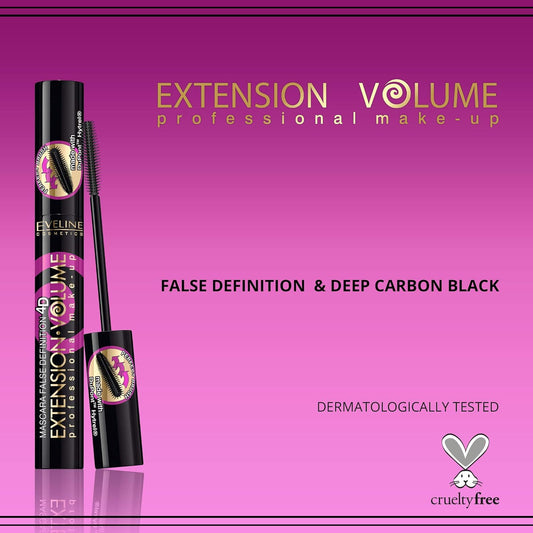 Eveline Mascara False Definition 4D Extreme Volume And Seperation 10Ml