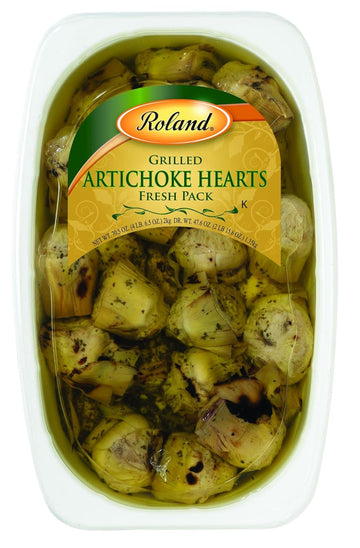 Roland Foods Grilled Artichoke Hearts Marinated In Vinegar And Oil, Specialty Imported Food, 67-Ounce Package