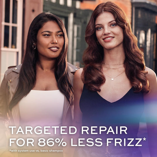 John Frieda Frizz Ease Miraculous Recovery Shampoo And Conditioner Duo Pack 2 X 500Ml, Repairing And Smoothing Shampoo And Conditioner Bundle Dry, Damaged Hair