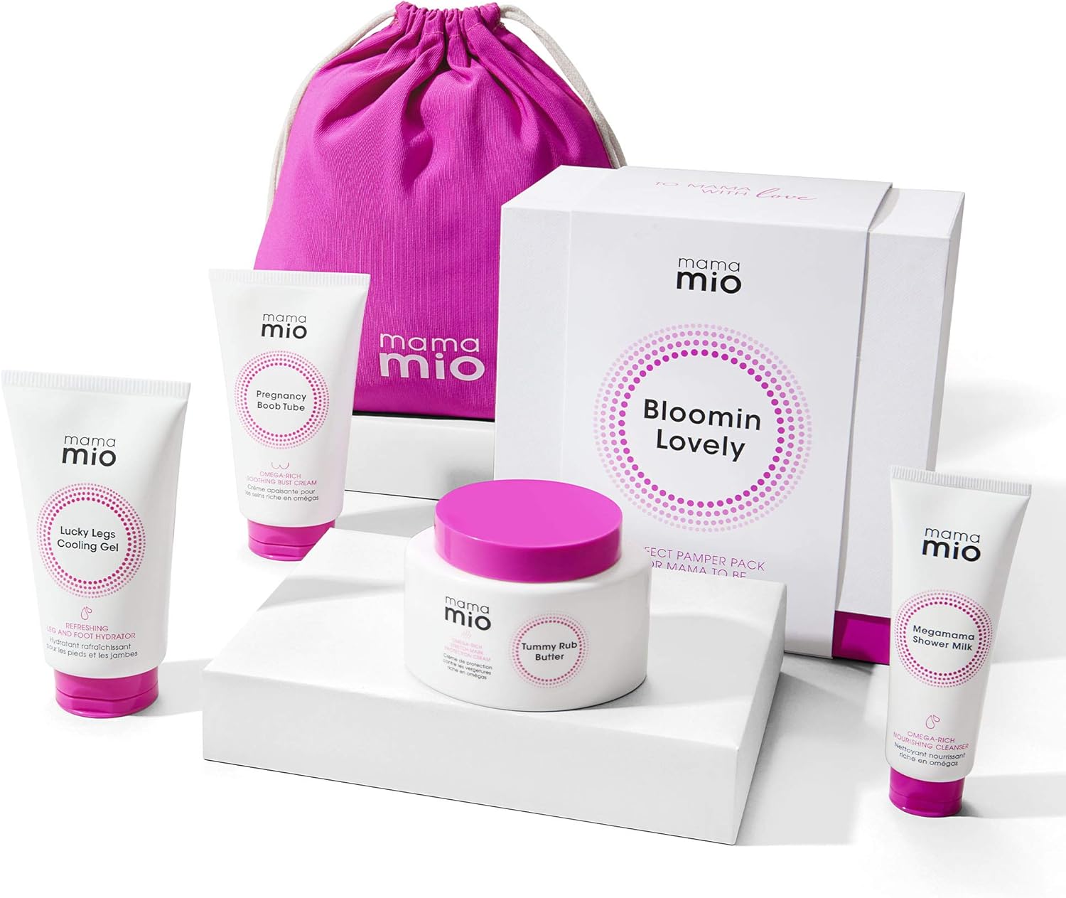 Mama Mio Bloomin Lovely Pregnancy Gift Set | Pamper Set For Mum-To-Be | Stretch Mark Protection Kit