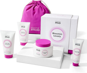 Mama Mio Bloomin Lovely Pregnancy Gift Set | Pamper Set For Mum-To-Be | Stretch Mark Protection Kit