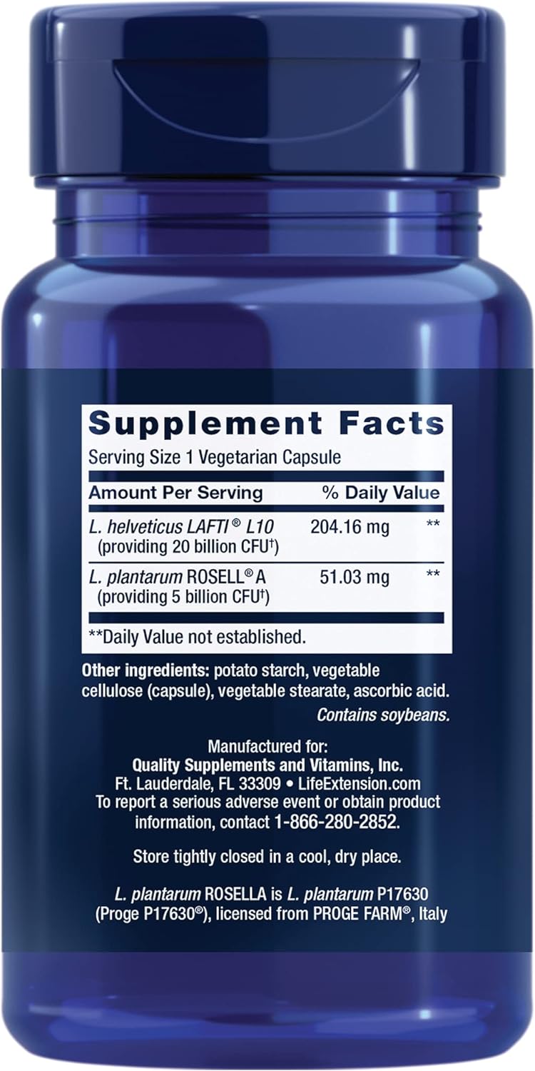 Life Extension ORASSIST® Probiotic Women's Health – Daily Probiotics Supplement - Women’s Vaginal, Digestive & Immune Health Support – Gluten-Free, Non-GMO, Vegetarian – 30 Capsules