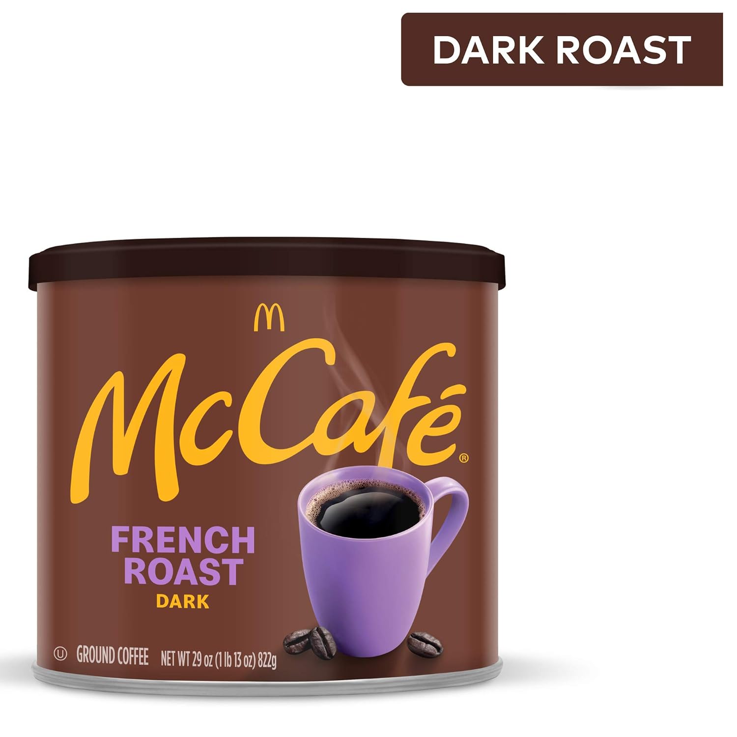 McCafe Dark Roast Ground Coffee, Canister, French Roast 29 Ounce : Everything Else