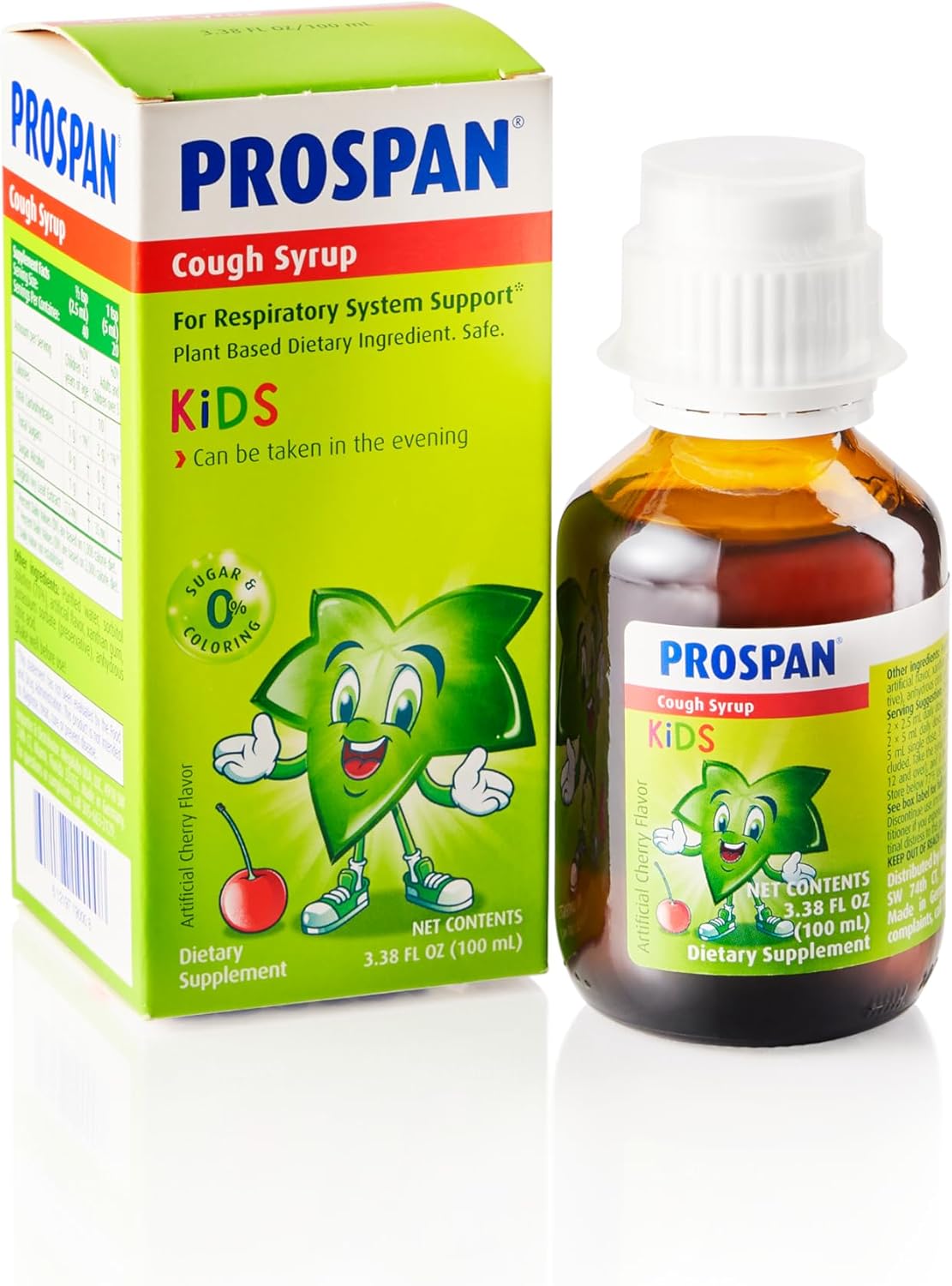 Prospan/Abrilar Kids Cough Syrup + Mucus With Proprietary Ivy Leaf Extract Ea575 - Soothes Cough, Mucus Relief, No Sugar, Non-Drowsy, Alcohol-Free, Drug-Free - 200 Ml
