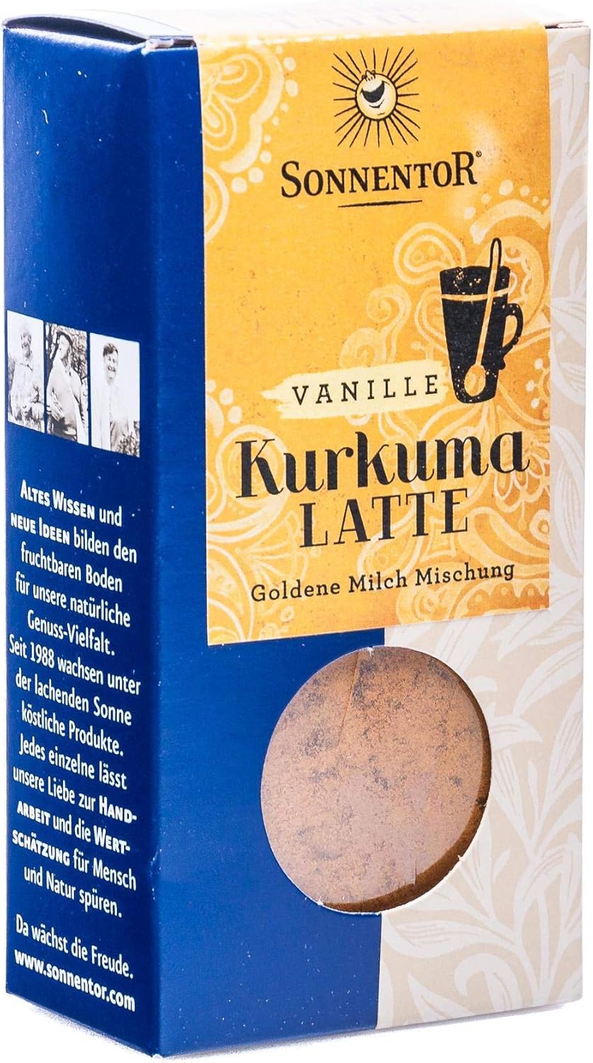 Sonnentor Organic Turmeric Vanilla Latte Box, 60 G