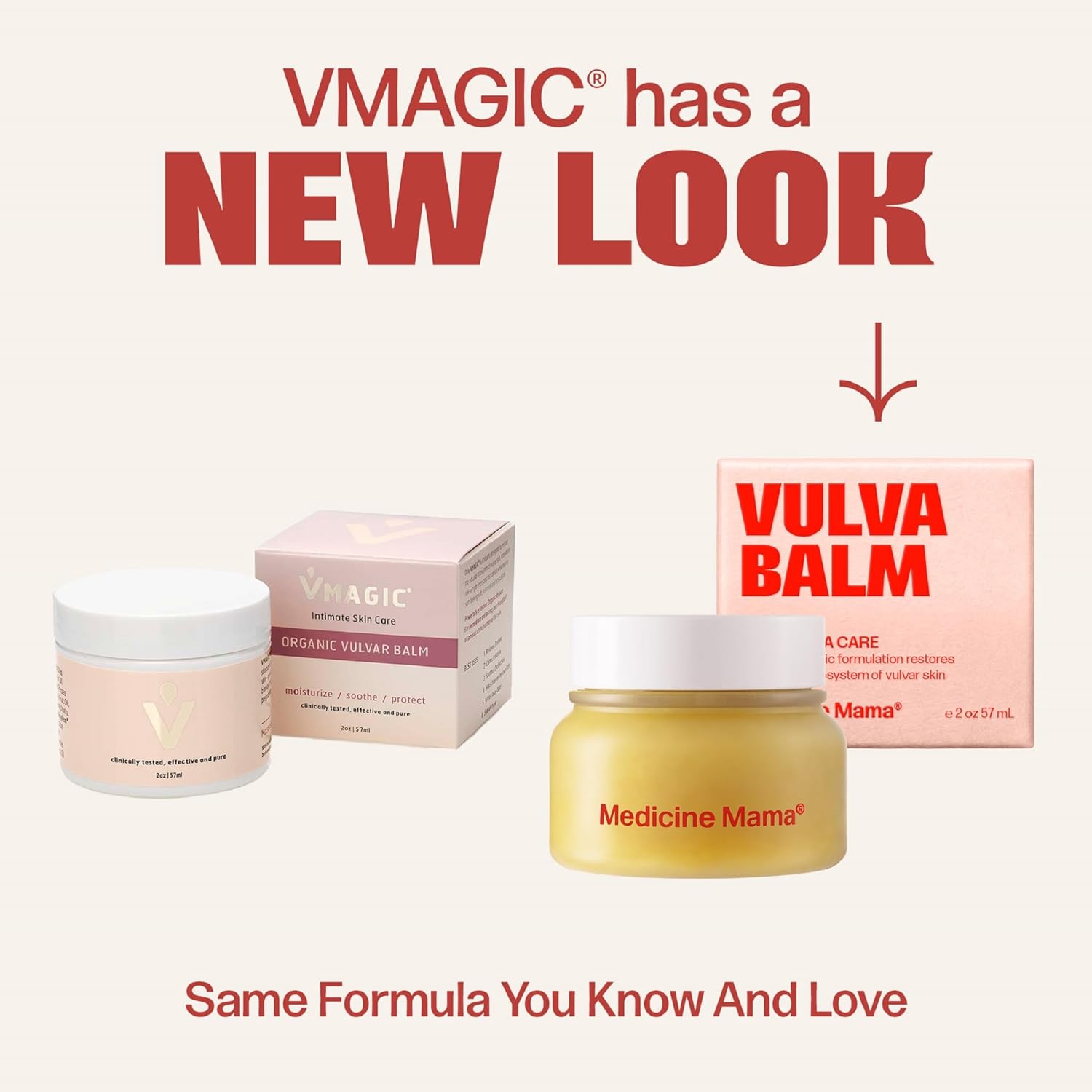 VMAGIC by Medicine Mama Organic Vulva Balm – Intimate Skin Care, Menopause Support - Relieves Feminine Dryness, Itching, Burning, Redness, Irritation – Hormone Free – 3-pack (2 Oz ea) : Health & Household