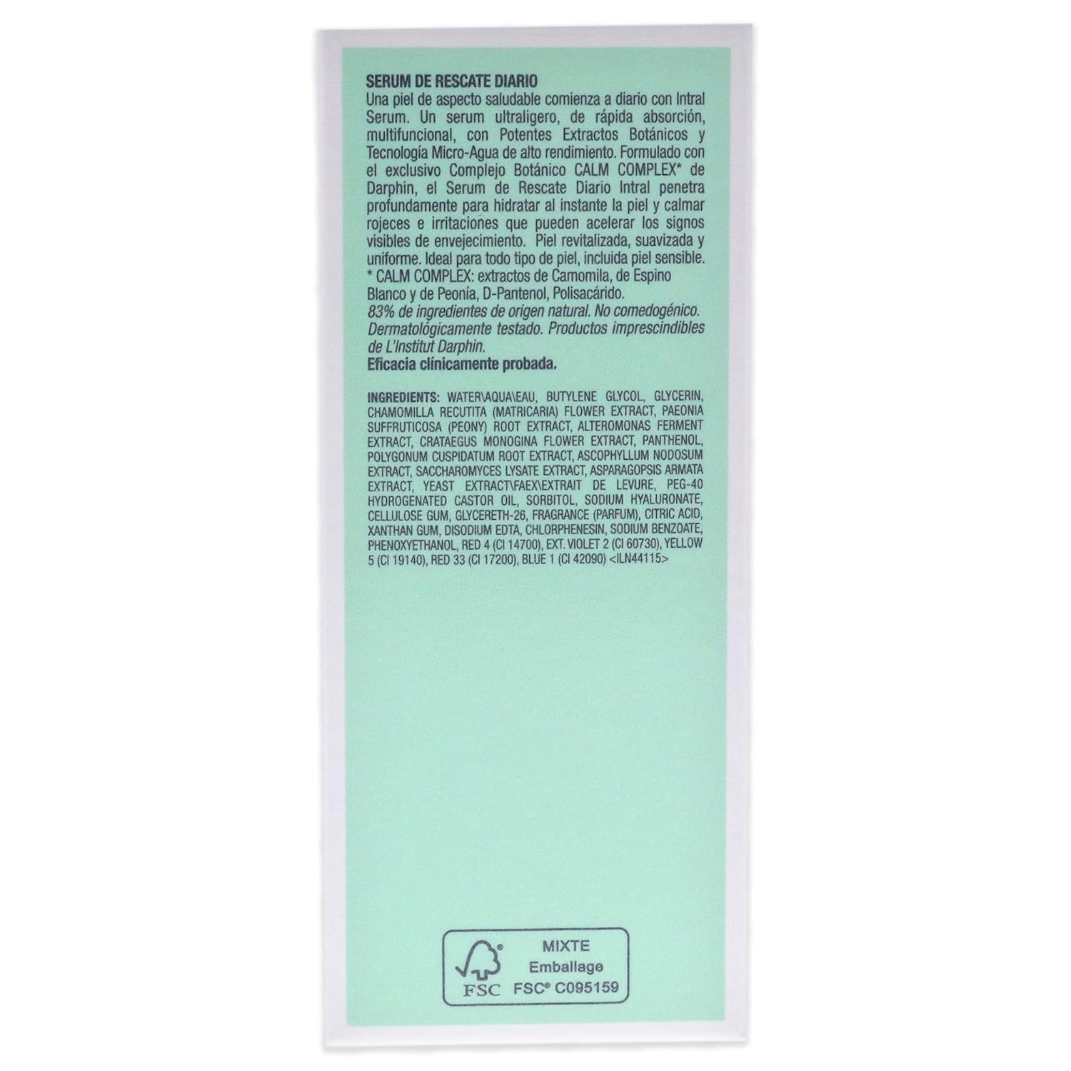 Darphin Intral Daily Rescue Serum Unisex 1 Oz, (Dax5) : Beauty & Personal Care