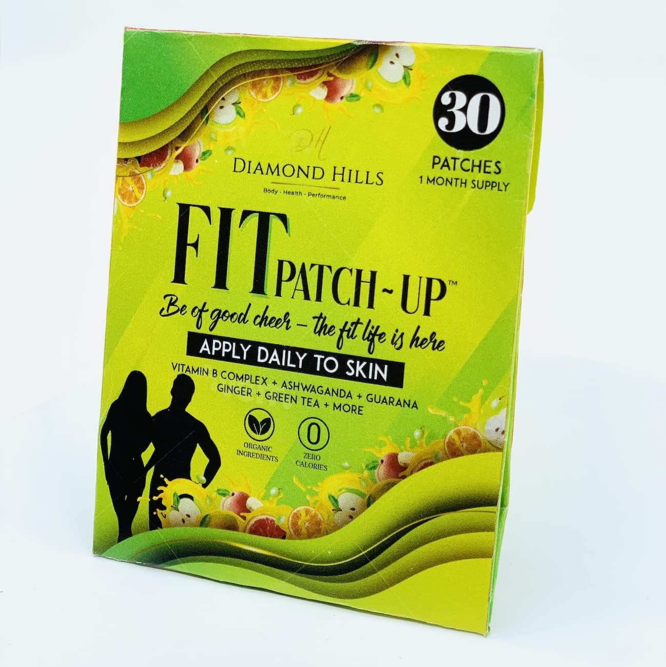 Diamond Hills Fit Patch-Up – 30ct Daily B12 Patches : Health & Household