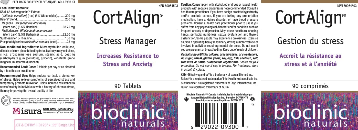 Bioclinic Naturals - Cortalign 90 Tablets