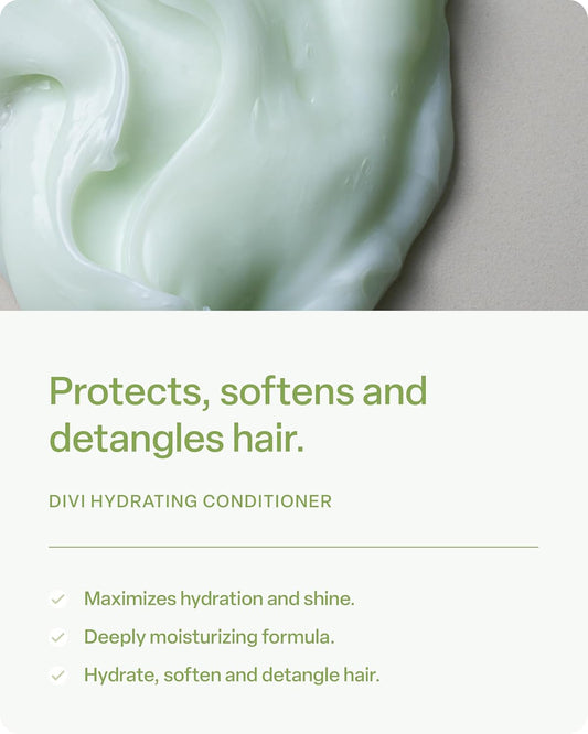 Divi Moisturizing Conditioner For Women And Men - Softens, Detangles, And Strengthens Hair - Nourishing Formula For All Hair Types, Including Dry, Frizzy, And Color-Treated Hair - 12 Fl Oz
