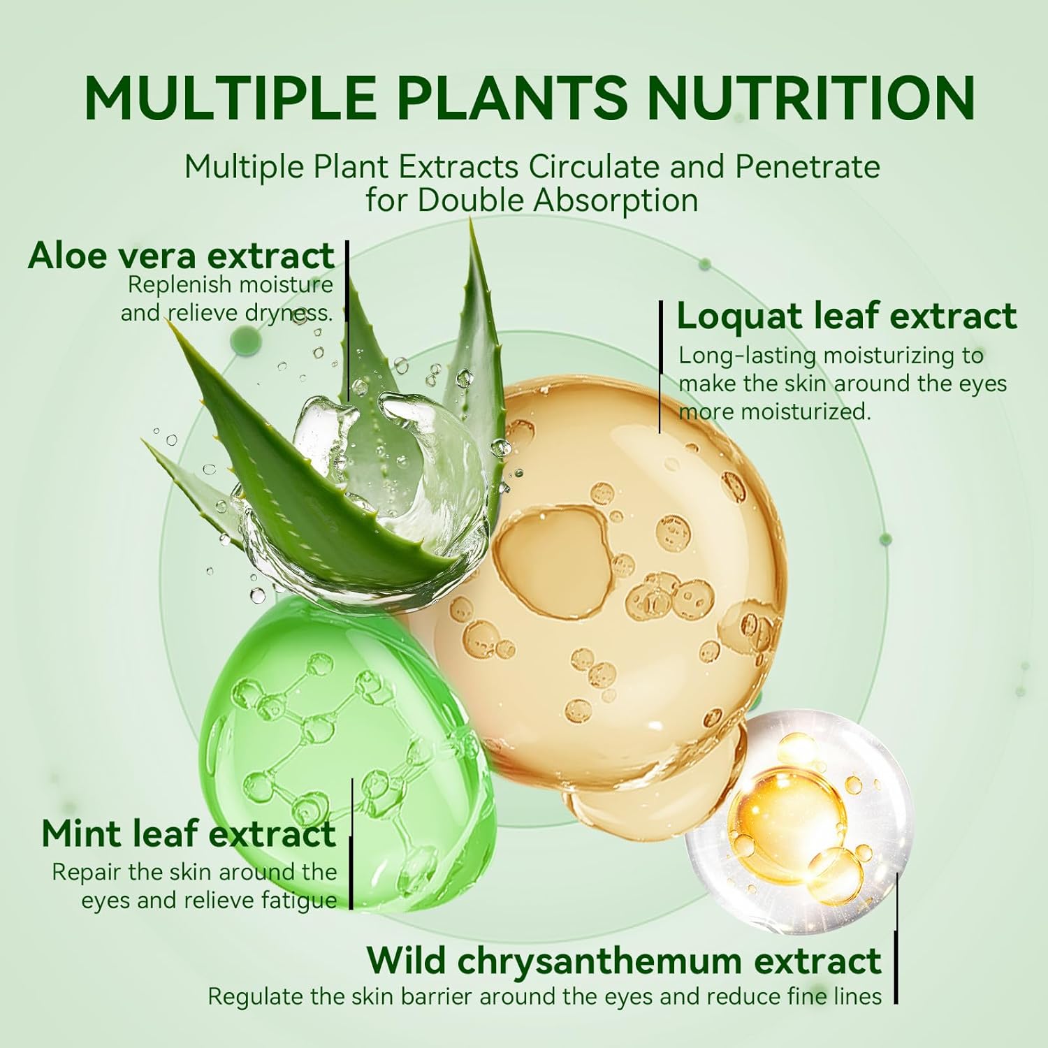 Breylee Aloe Vera Eye Masks - 60 Pcs - Reduce Puffy Eyes & Dark Circles, Firm & Improve Under Eye Skin, Pure Natural Extracts For Youthful Appearance & Reduction Of Fine Lines And Wrinkles. : Beauty & Personal Care