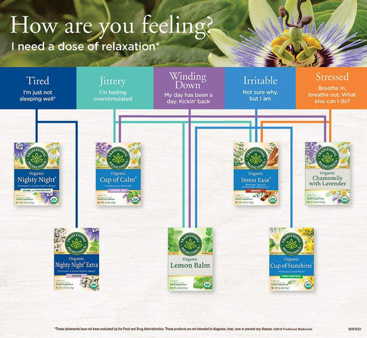 Traditional Medicinals Tea Cinnamon Stress Ease Organic, 16 Ct