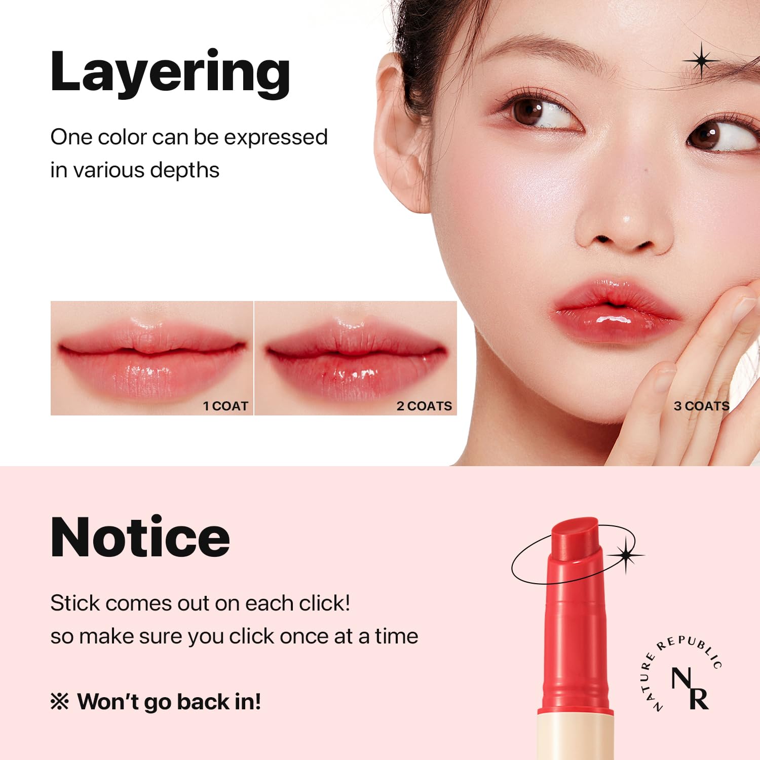 Nature Republic Honey Melting Lip (04 Pomegranate) Soft Lip Stick, Korean Lip, Lip Gloss, Glow Lip, Glossy, Lip Balm, Lip Crayon, Jelly Gloss, Lip Pen, Tint, Valentines Day Gifts, Korean Make Up