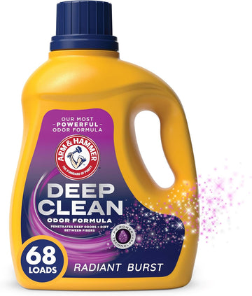 ARM & HAMMER Deep Clean Odor Formula, Liquid Laundry Detergent, 102 fl oz?, 68 Loads