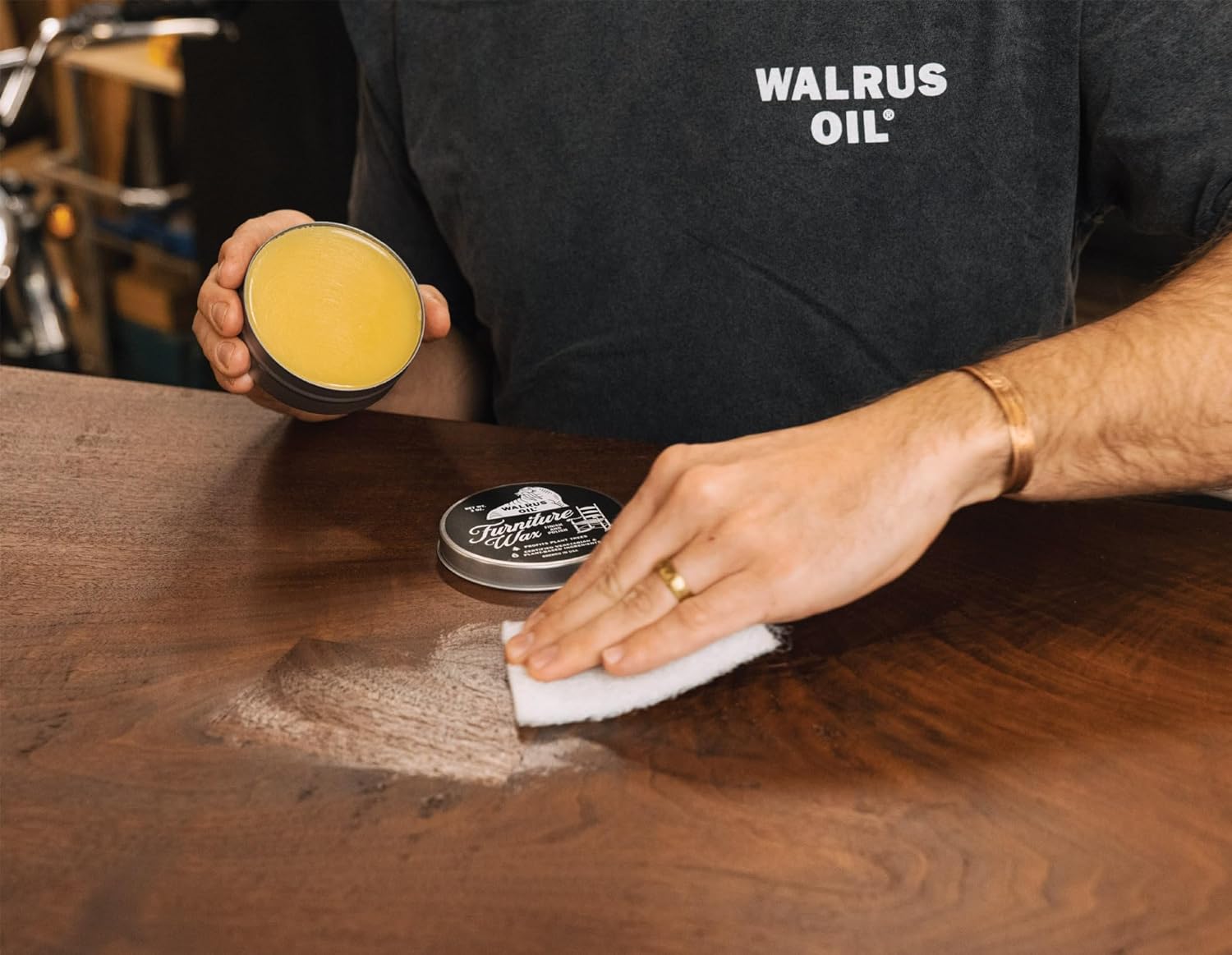 Walrus Oil - Furniture Finish and Furniture Wax Set. for Finishing, Restoring, and Polishing Wood Surfaces. : Health & Household